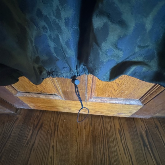 Christopher & Banks Olive Leopard-Print Trench Coat - Picture 9 of 9